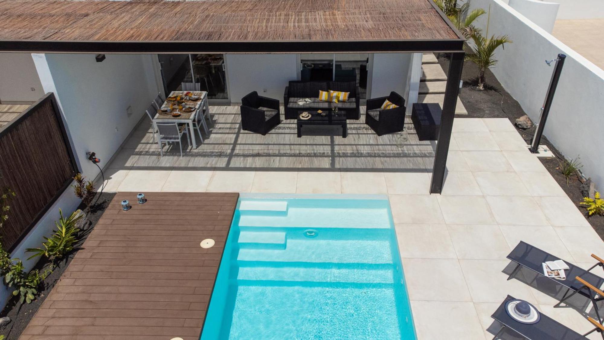 Serena Villa 38 - Heated Pool, Sea Views, Ac, High Speed Internet Playa Blanca  Exterior foto