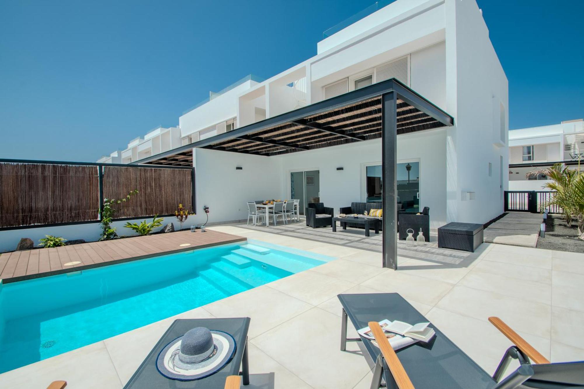 Serena Villa 38 - Heated Pool, Sea Views, Ac, High Speed Internet Playa Blanca  Exterior foto